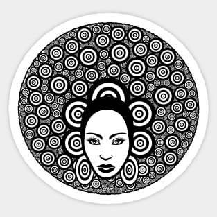 Afro Hair Sticker